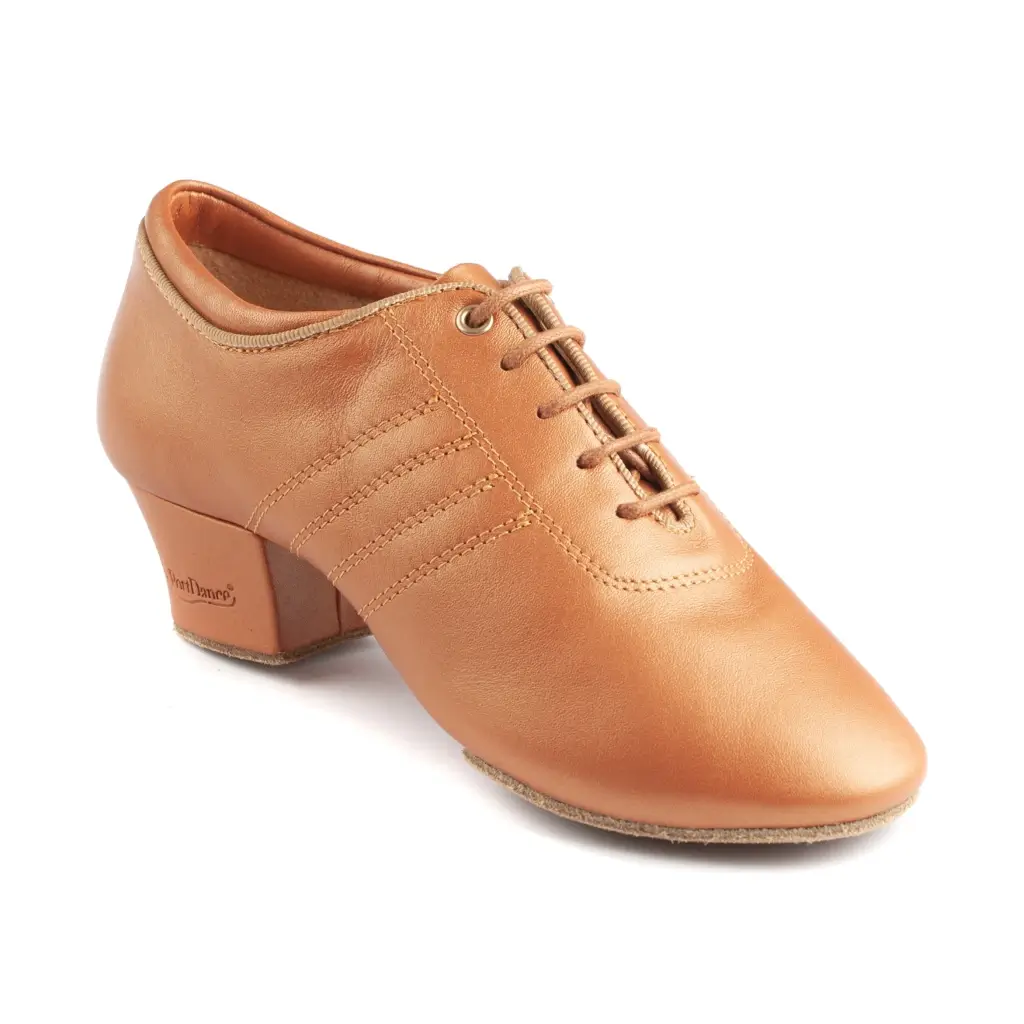 PortDance PD008 PREMIUM Telové tmavé – tanečné topánky (4 cm) 2 Kožené tanečné topánky PortDance PD008 PREMIUM v tmavom telovom odtieni so 4 cm podpätkom.