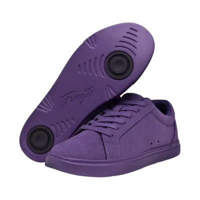 Fuego Low-Top Purple – fialové tanečné tenisky s fialovou podrážkou a pivot pointmi