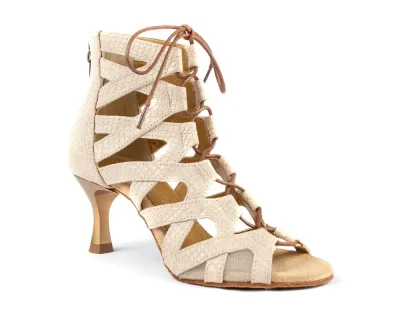 PortDance PD804 Béžové hadie – dámske tanečné topánky (5 cm)
