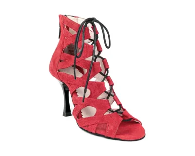 PortDance PD804 Červené – dámske tanečné topánky (7 cm)